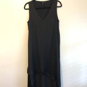 BCBG High-Low Silk Black Dress